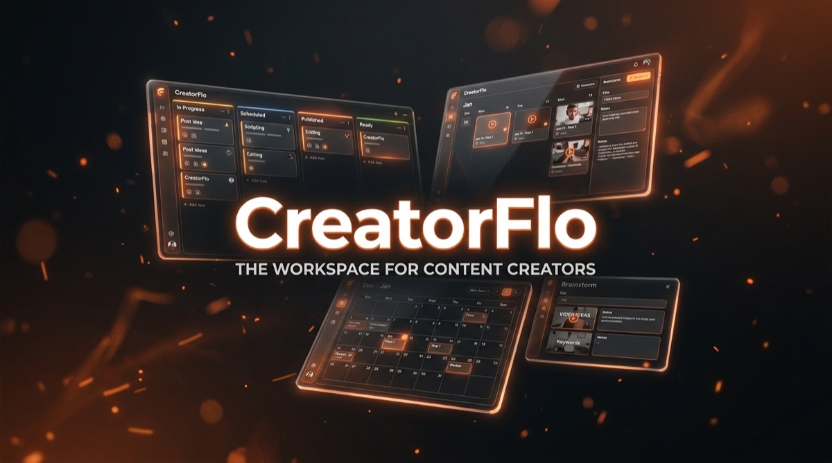 CreatorFlo — the workspace for content creators